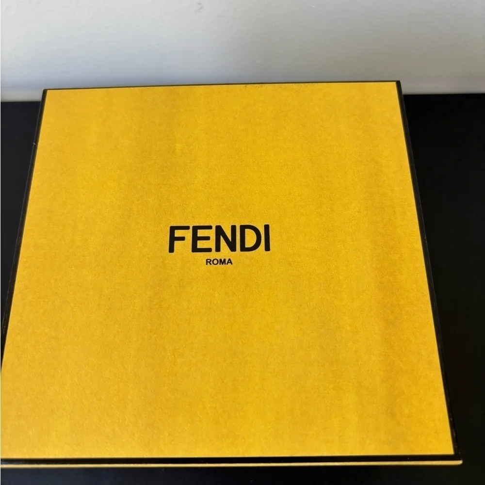 Fendi Yellow Necklace/ Jewelry Box